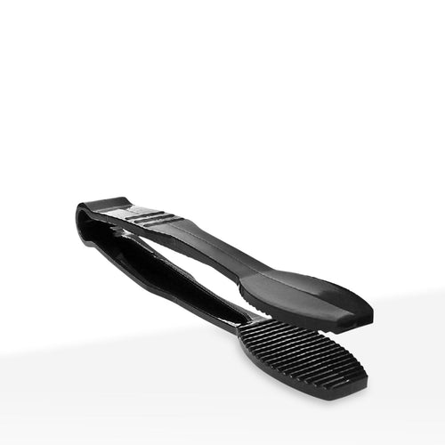 6" Polycarbonate Flat Grip Tong - Black