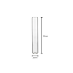 Glass Vial | Clear Glass Pre-Roll Tube NO Thread | 20mm - 115mm - 240 Count Glass Vial Biohazard Inc   