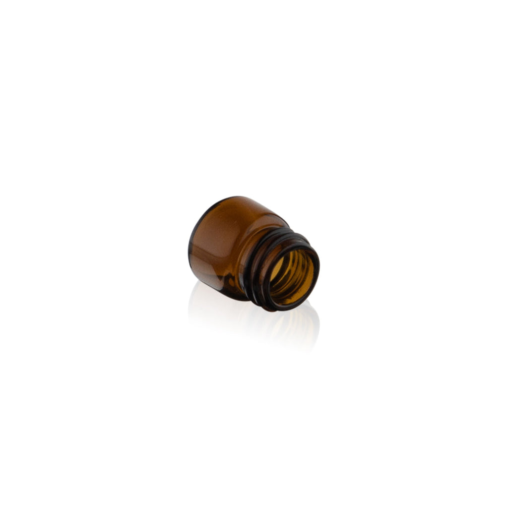 Glass Vial | Amber Glass Vial | 13mm - 1/5 Dram - 144 Count Glass Vial Biohazard Inc  