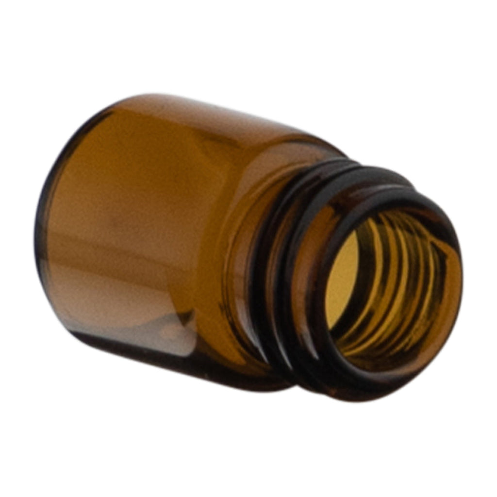 Glass Vials | Amber Glass Vial | 13mm - 1/2 Dram - 144 Count Glass Vial - Biohazard Inc   