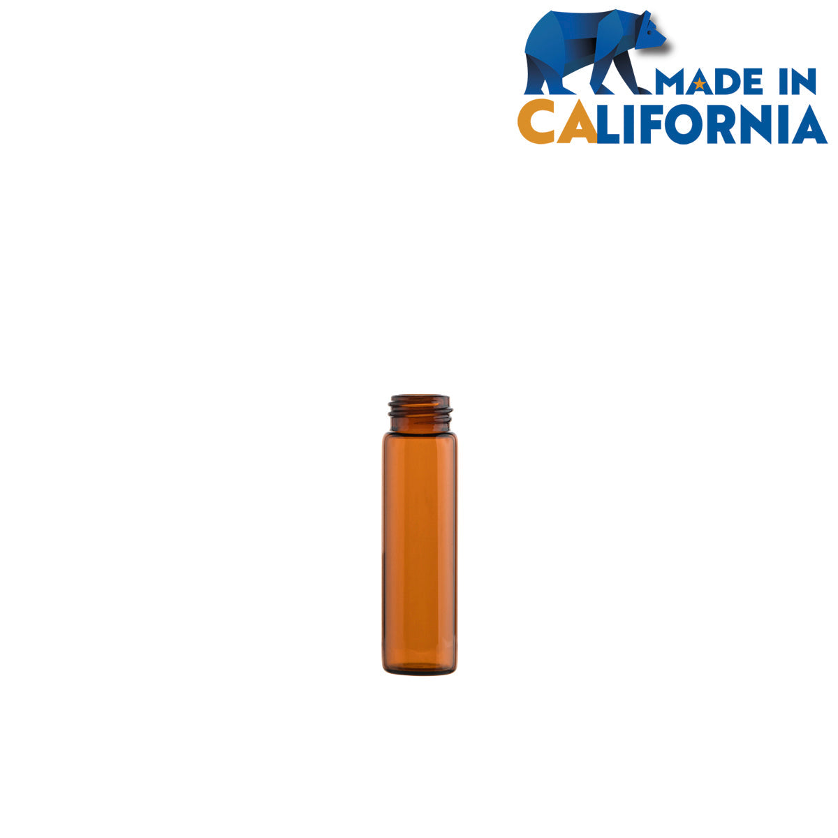 Glass Vial | Amber Glass Vial | 15mm - 2 Dram - 371 Count Glass Vial Biohazard Inc 
