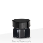 American Glass Vial | Oil Vial 28/400 Thread | 26mm - Black - 144 Count - Biohazard Inc - Caps sold separately