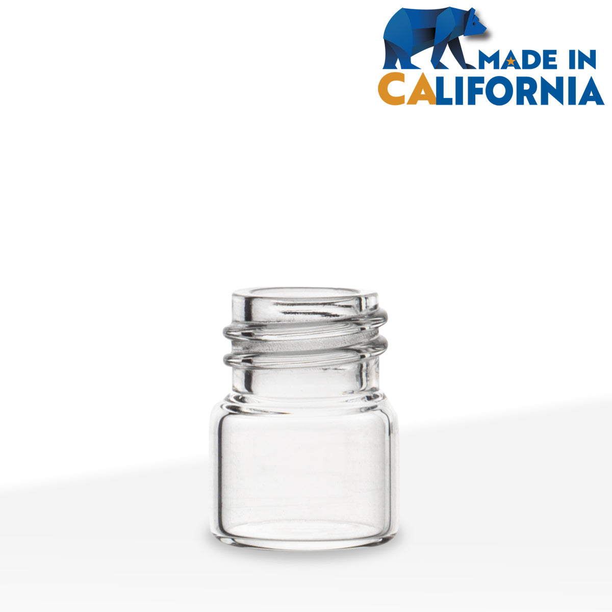 American Glass Vial | 0.75" Vial with 13/425 Thread | 19mm - Clear - 144 Count
