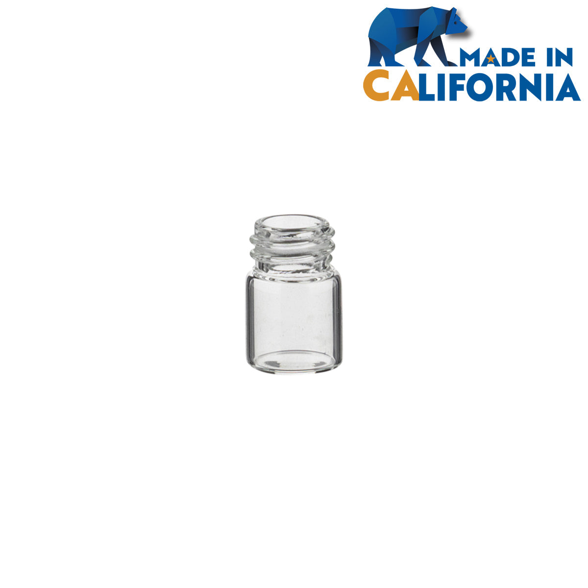 Glass Vial | Clear Glass Vial |  13mm - 1/2 Dram - 144 Count Glass Vial Biohazard Inc 