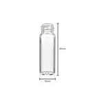 Glass Vials | Glass Vial - Clear | 13mm - 1 Dram - 144 Count Glass Vial Biohazard Inc   