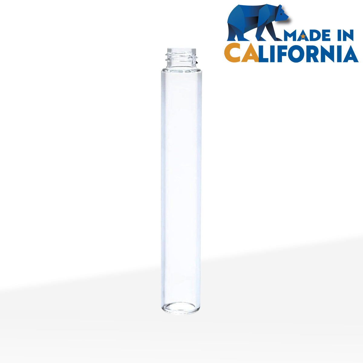 Glass Vial | Clear Glass Pre-Roll Tube | 15mm - 95mm - 495 Count Biohazard Inc