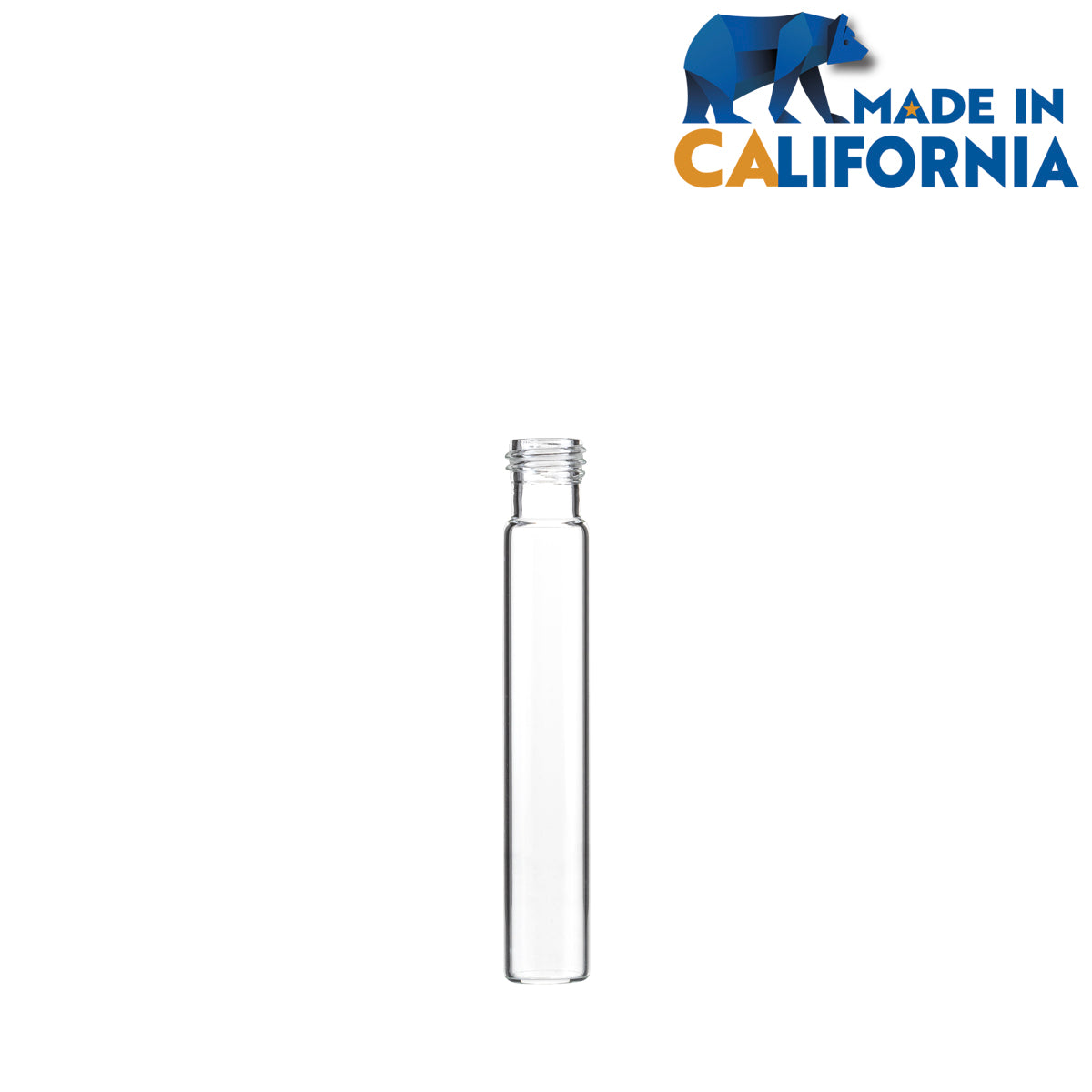 Glass Vial | Clear Glass Pre-Roll Tube | 15mm - 95mm - 420 Count Glass Vial Biohazard Inc   