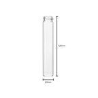 American Glass Vial | Pre-Roll Tube 20/400 Thread | 120mm - Clear - 240 Count Biohazard Inc