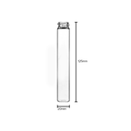 Glass Vial | Clear Glass Pre-Roll Tube | 20mm - 125mm - 240 Count Glass Vial Biohazard Inc   