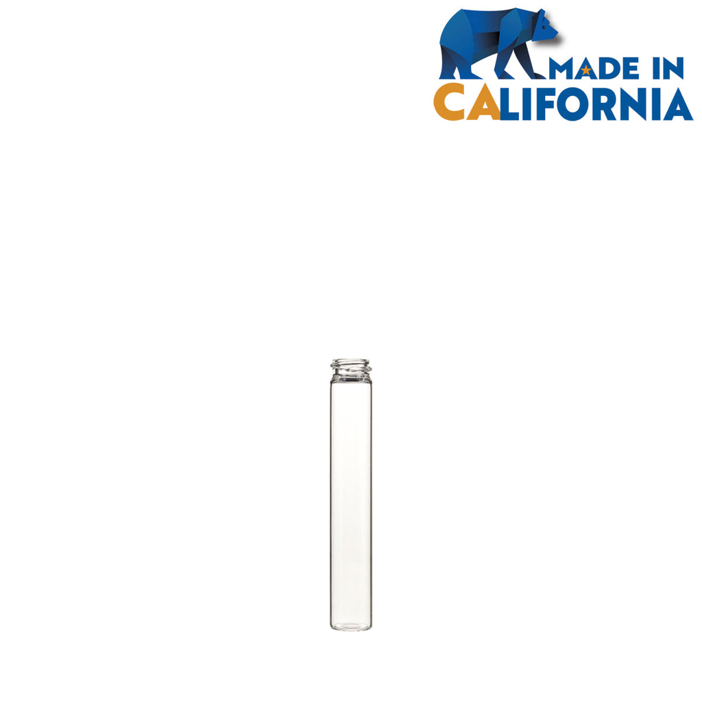 Glass Vial | Clear Glass Pre-Roll Tube | 20mm - 125mm - 240 Count Glass Vial Biohazard Inc   