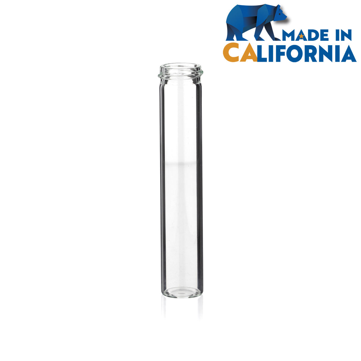 Glass Vial | Clear Glass Blunt Pre-Roll Tube | 22mm - 110mm - 144 Count  Biohazard Inc   