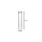 Glass Vial | Clear Glass Pre-Roll Tube | 22mm - 110mm - 203 Count Glass Vial Biohazard Inc   