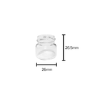 American Glass Vial | Oil Vial 28/400 Thread | 26mm - Clear - 144 Count Biohazard Inc