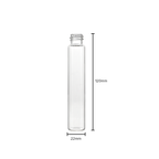 Glass Vial | Clear Child Resistant Glass Pre-Roll Tube | 18mm - 120mm - 168 Count Glass Vial Biohazard Inc   