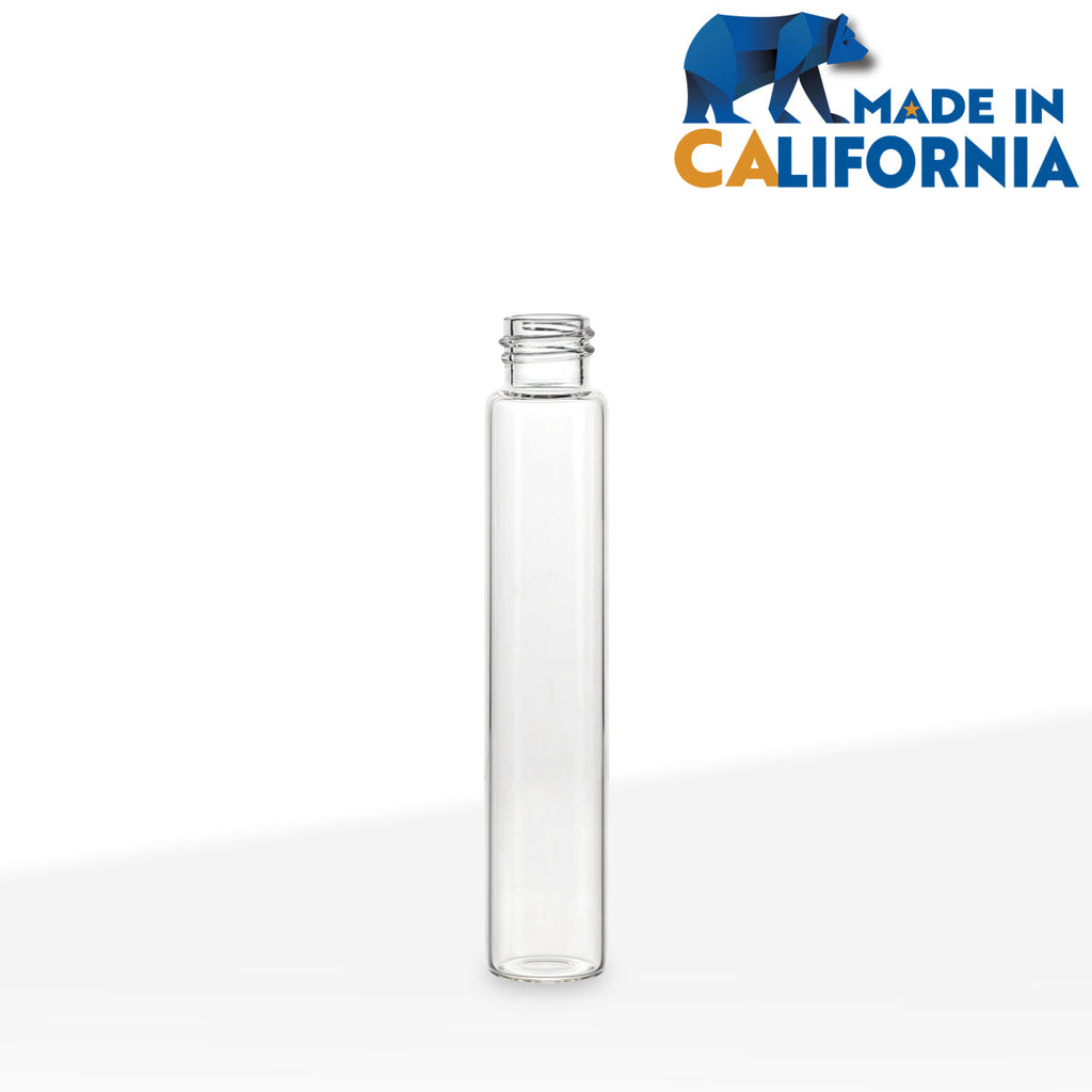 Glass Vial | Clear Child Resistant Glass Pre-Roll Tube | 18mm - 120mm - 168 Count Glass Vial Biohazard Inc   