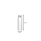 American Glass Vial | Blunt Tube 20-400 Thread | 85mm - Clear - 203 Count Biohazard Inc