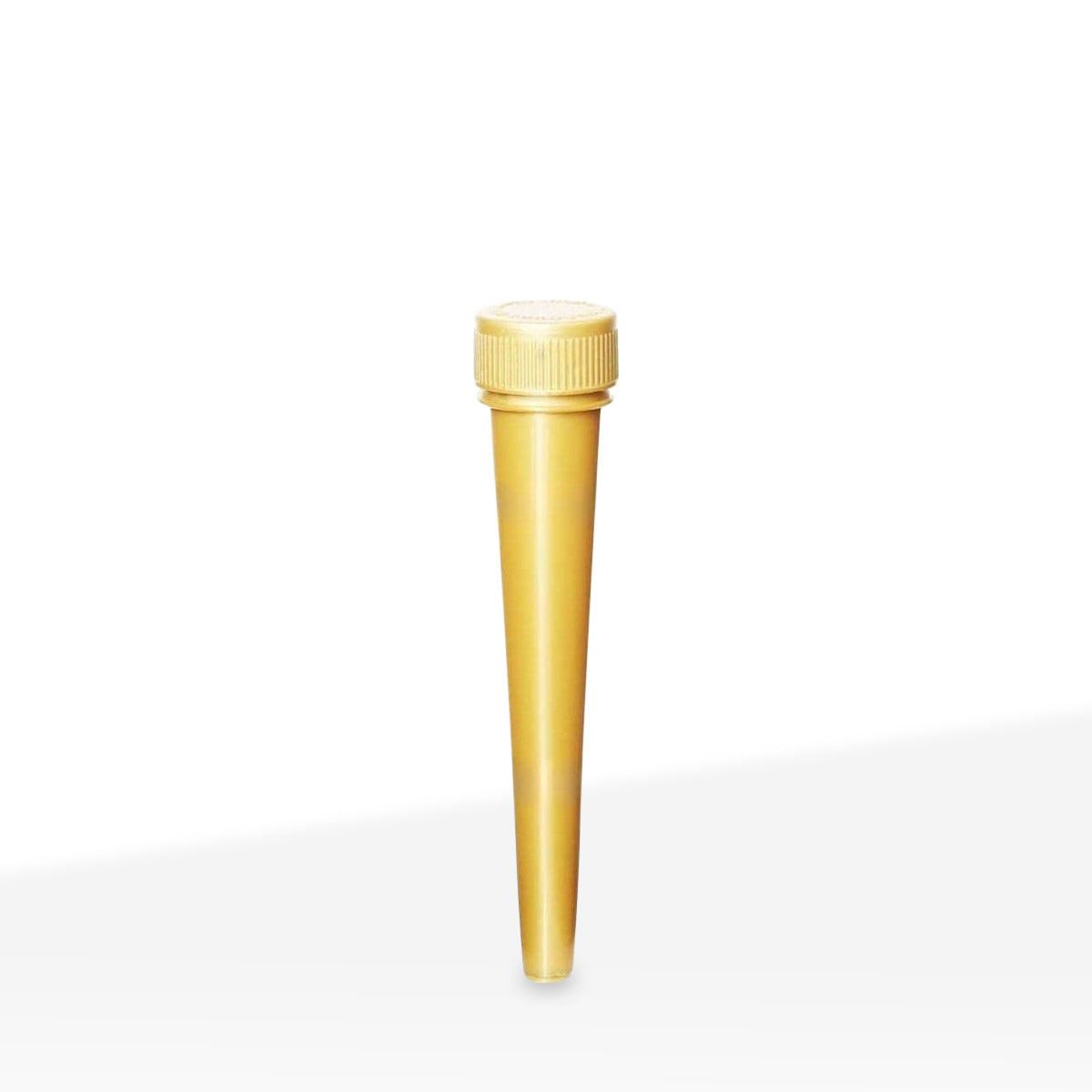 Child-Resistant | Push & Turn Plastic Conical Pre-Roll Tubes | 98mm - Opaque Gold - 850 Count