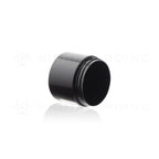 Plastic Jar | Straight Sided Plastic Jars - Black | 58mm - 2oz - 660 Count Plastic Jar Biohazard Inc   