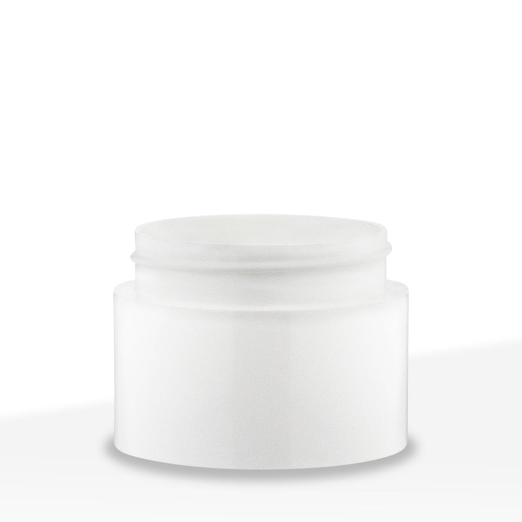 Plastic Jar | Straight Sided Double Wall Plastic Jars - White | 63mm - 3oz - 385 Count Plastic Jar Biohazard Inc   