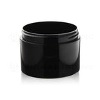 Plastic Jar | Straight Sided Double Wall Plastic Jars - Black | 89mm - 8oz - 245 count Plastic Jar Biohazard Inc   