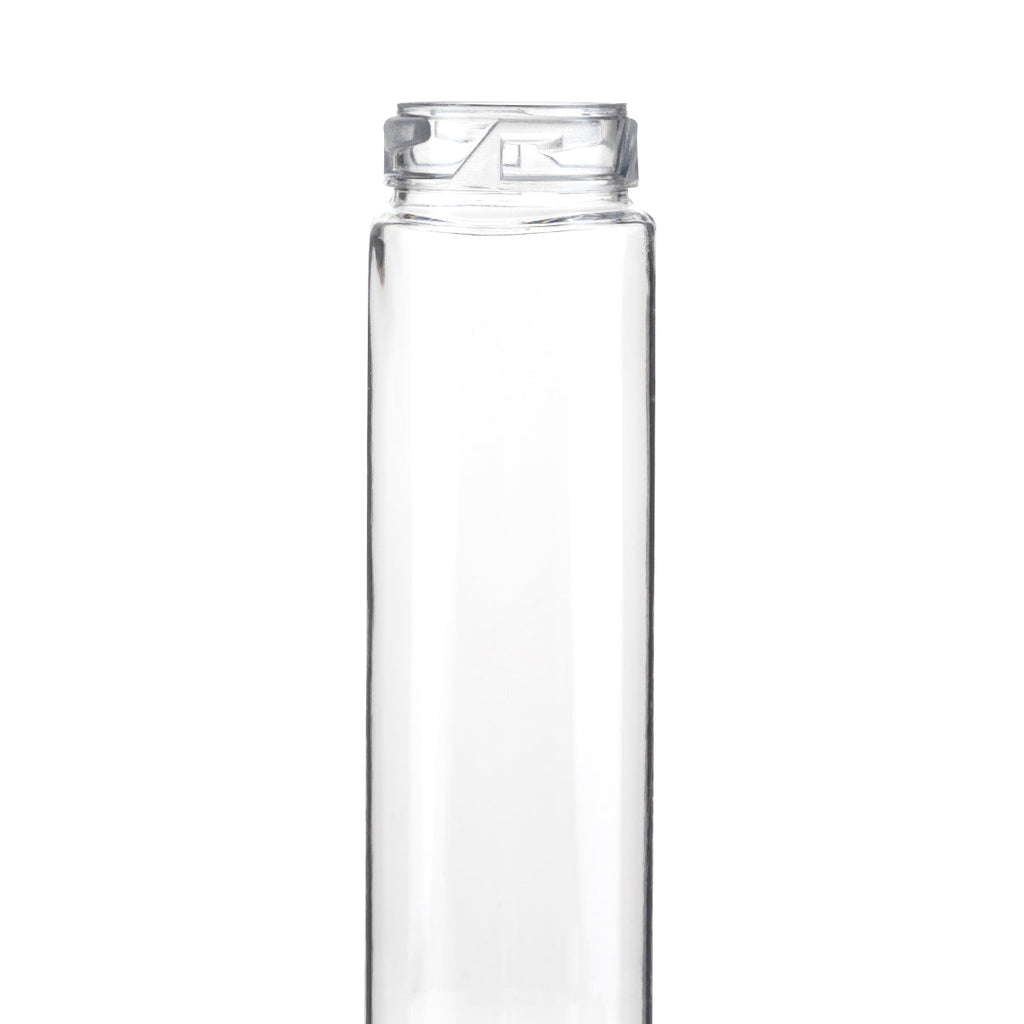 Child Resistant | Push & Turn Vape Cartridge Clear Tubes w/ Black Caps | 125mm - 400 Count - Biohazard Inc