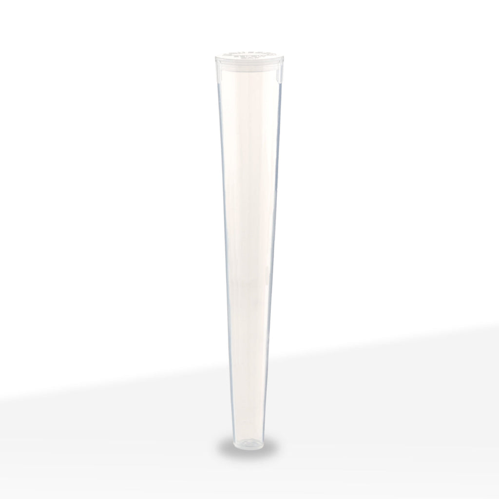 Child-Resistant | Pop Top Conical Pre-Roll Tubes | 109mm - Clear - 1000 Count