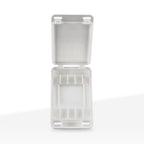 Child Resistant | Plastic Pre-Roll 5 Cone Capacity Case | 98mm - Various Colors - 300 Count Pre-Roll Case Biohazard Inc White  