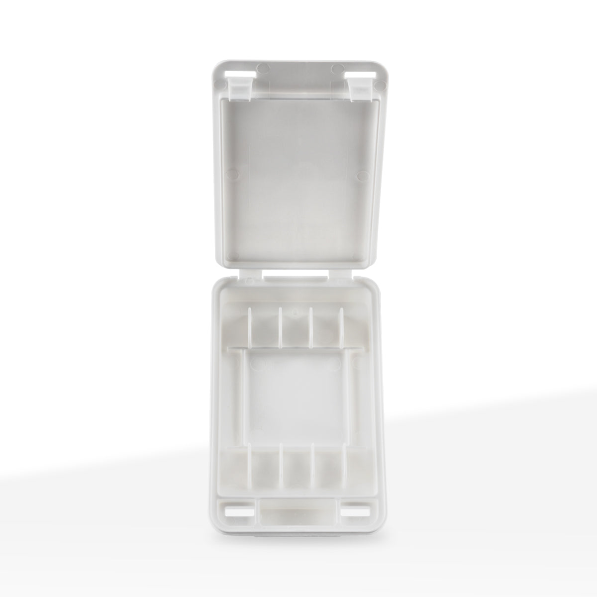 Child Resistant | Plastic Pre-Roll 5 Cone Capacity Case | 98mm - Various Colors - 300 Count Pre-Roll Case Biohazard Inc White  