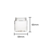 Plastic Jar | Straight Sided Plastic Jars - Clear | 53mm - 4oz - 100 Count - Biohazard Inc
