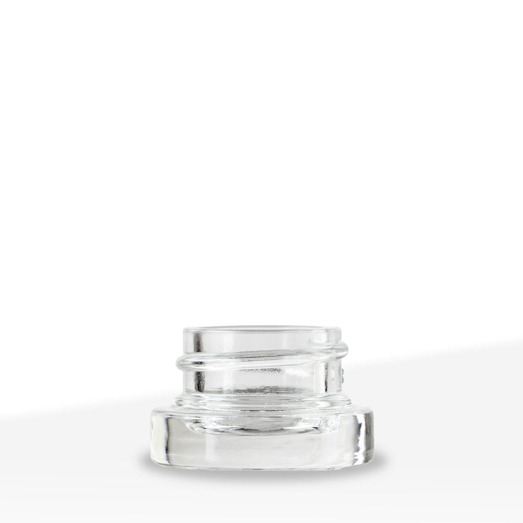 Concentrate Containers | Glass Concentrate Jars - Clear | 28mm - 5mL - 126 Count - Biohazard Inc
