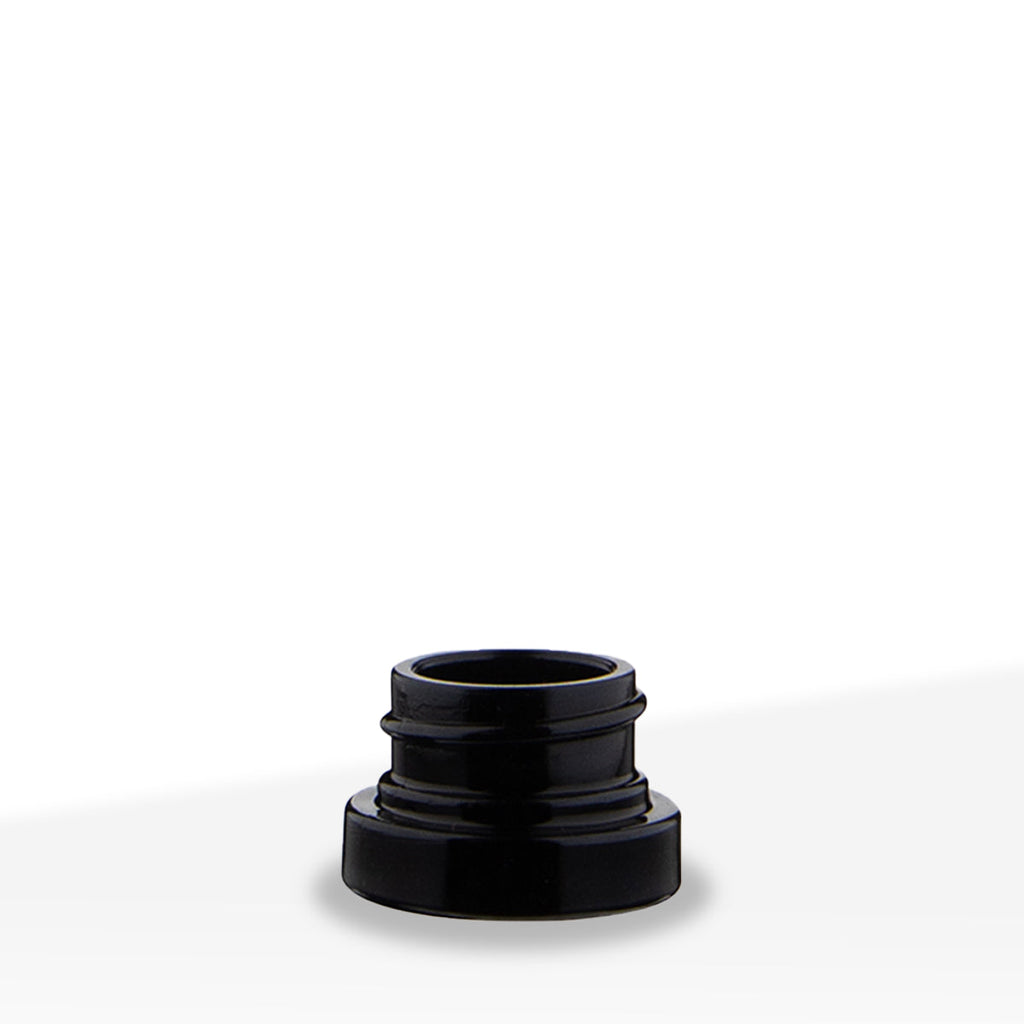 Concentrate Containers | Glass Concentrate Jars - Glossy Black | 28mm - 5mL - 264 Count Concentrate Container Biohazard Inc   