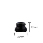 Concentrate Containers | Glass Concentrate Jars - Glossy Black | 28mm - 5mL - 264 Count Concentrate Container Biohazard Inc   