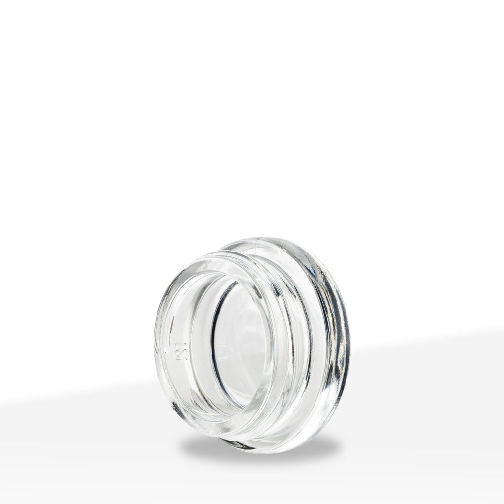Concentrate Containers | Clear Glass Jars | 38mm - 7mL - 96 Count - Biohazard Inc