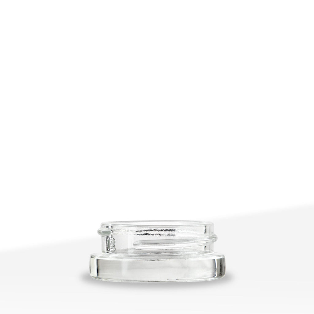 Concentrate Containers | Clear Glass Jars | 38mm - 7mL - 96 Count - Biohazard Inc