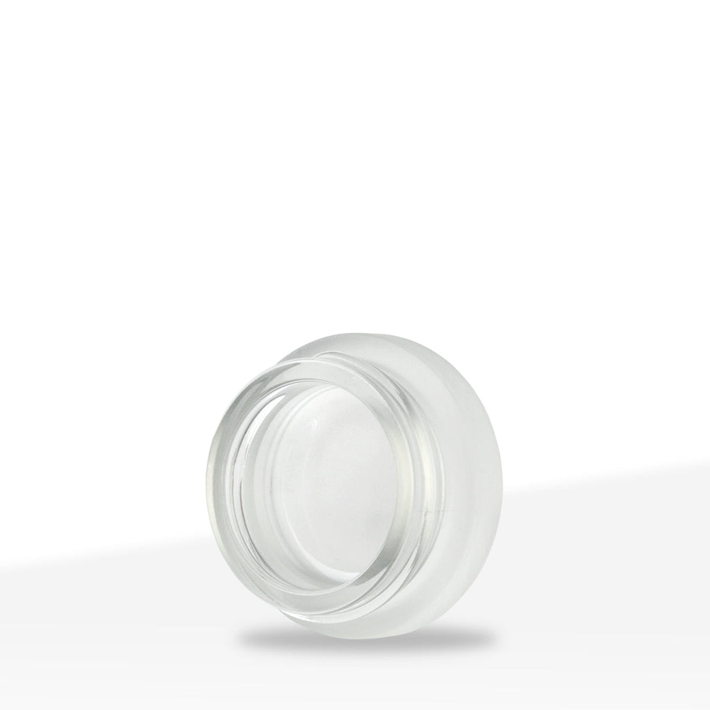 Concentrate Containers | Glass Concentrate Jars - Frosted | 38mm -  7mL - 96 Count - Biohazard Inc