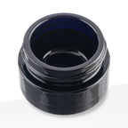 Concentrate Containers | MIRON UV Glass Concentrate Jars w/ Caps | 10ml - Black - 72 Count - Biohazard Inc