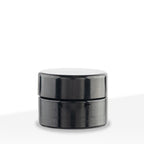Concentrate Containers | MIRON UV Glass Concentrate Jars w/ Caps | 10ml - Black - 72 Count - Biohazard Inc