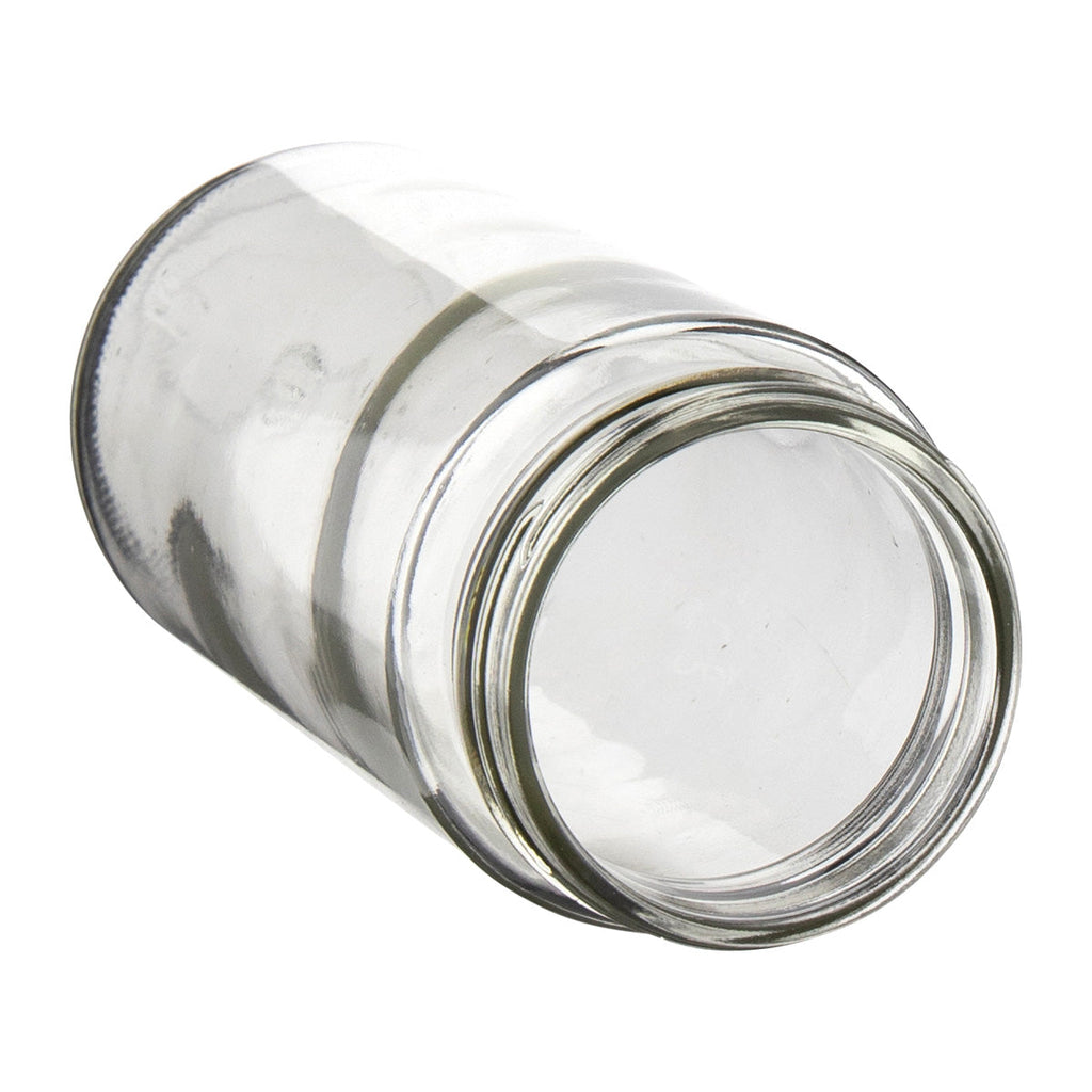 Glass Jars | Straight Sided 63/400 Thread | 16oz - Clear - 12 Count