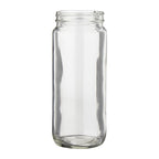 Glass Jars | Straight Sided 63/400 Thread | 16oz - Clear - 12 Count