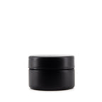 Child Resistant | Straight Sided Glass Jars w/ Flush Caps - Matte Black | 50mm - Various Sizes Child Resistant Jar Biohazard Inc 1oz - 200 Count  