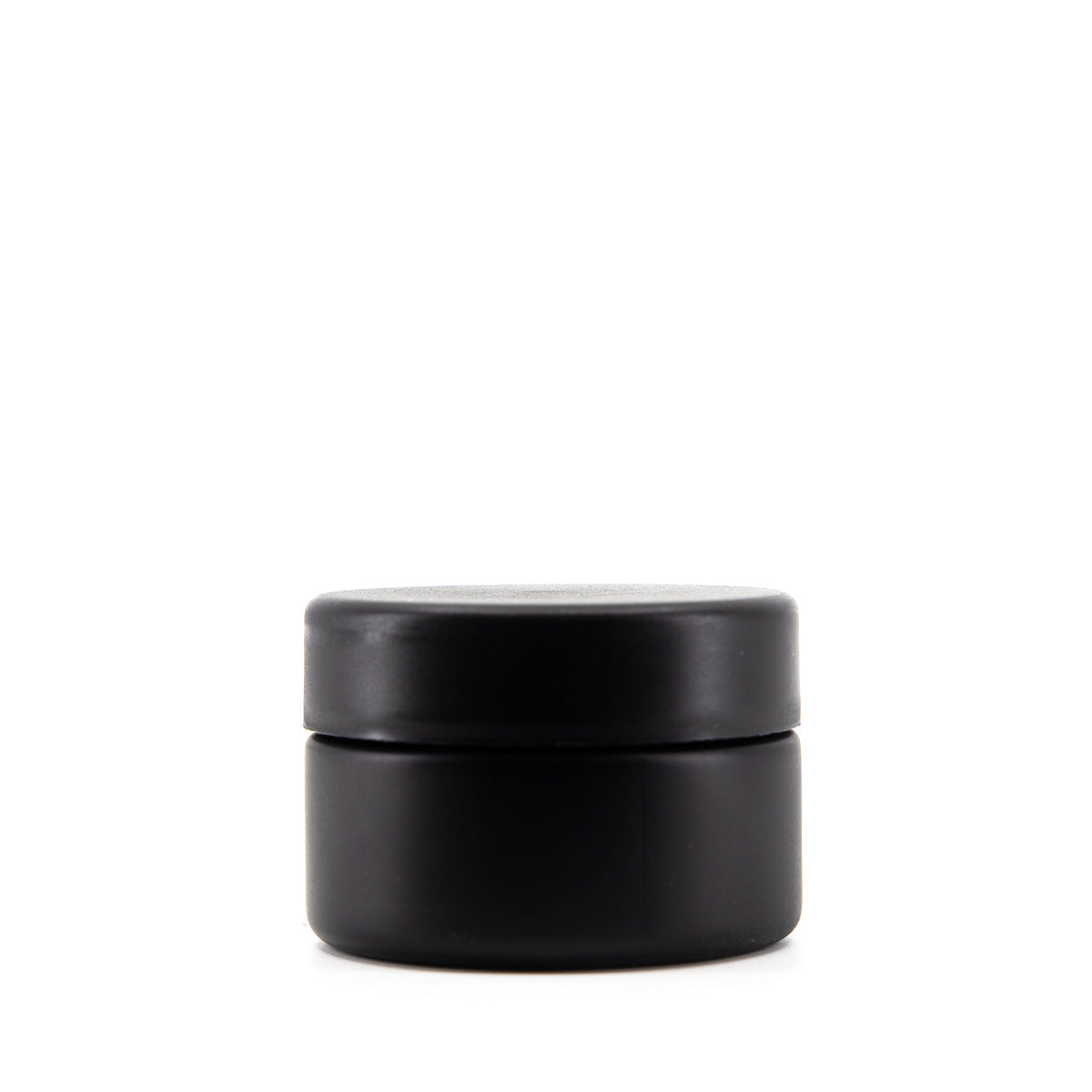 Child Resistant | Straight Sided Glass Jars w/ Flush Caps - Matte Black | 50mm - Various Sizes Child Resistant Jar Biohazard Inc 1oz - 200 Count  