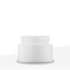 Child Resistant | Straight Sided Glass Jars w/ Flush Caps - Opaque White | Various Sizes Child Resistant Jar Biohazard Inc 53mm - 2oz - 200 Count  