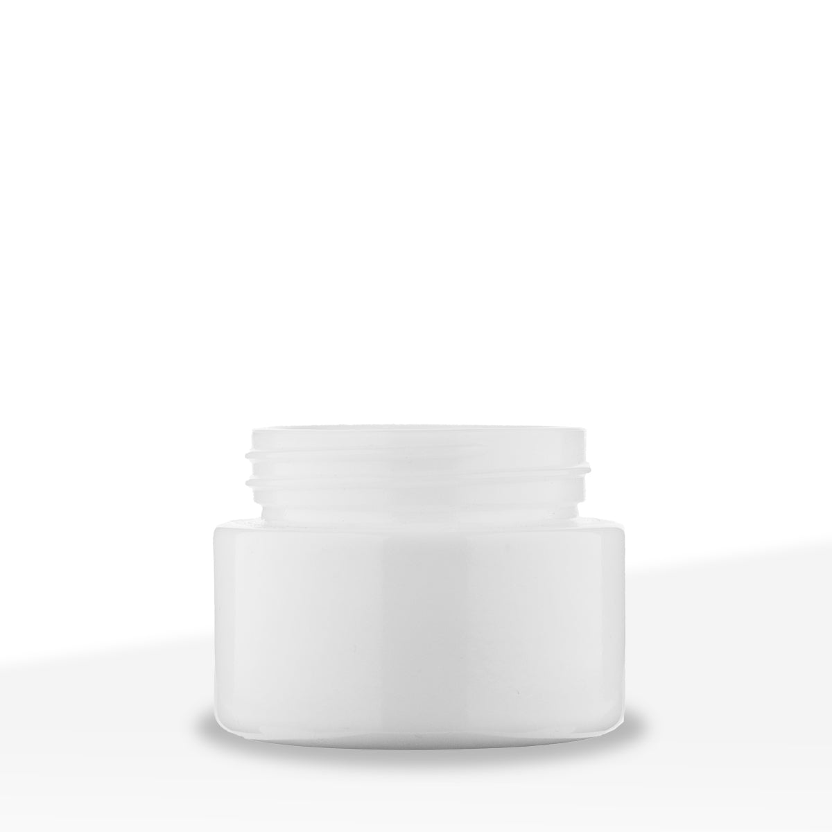 Child Resistant | Straight Sided Glass Jars w/ Flush Caps - Opaque White | Various Sizes Child Resistant Jar Biohazard Inc 53mm - 2oz - 200 Count  