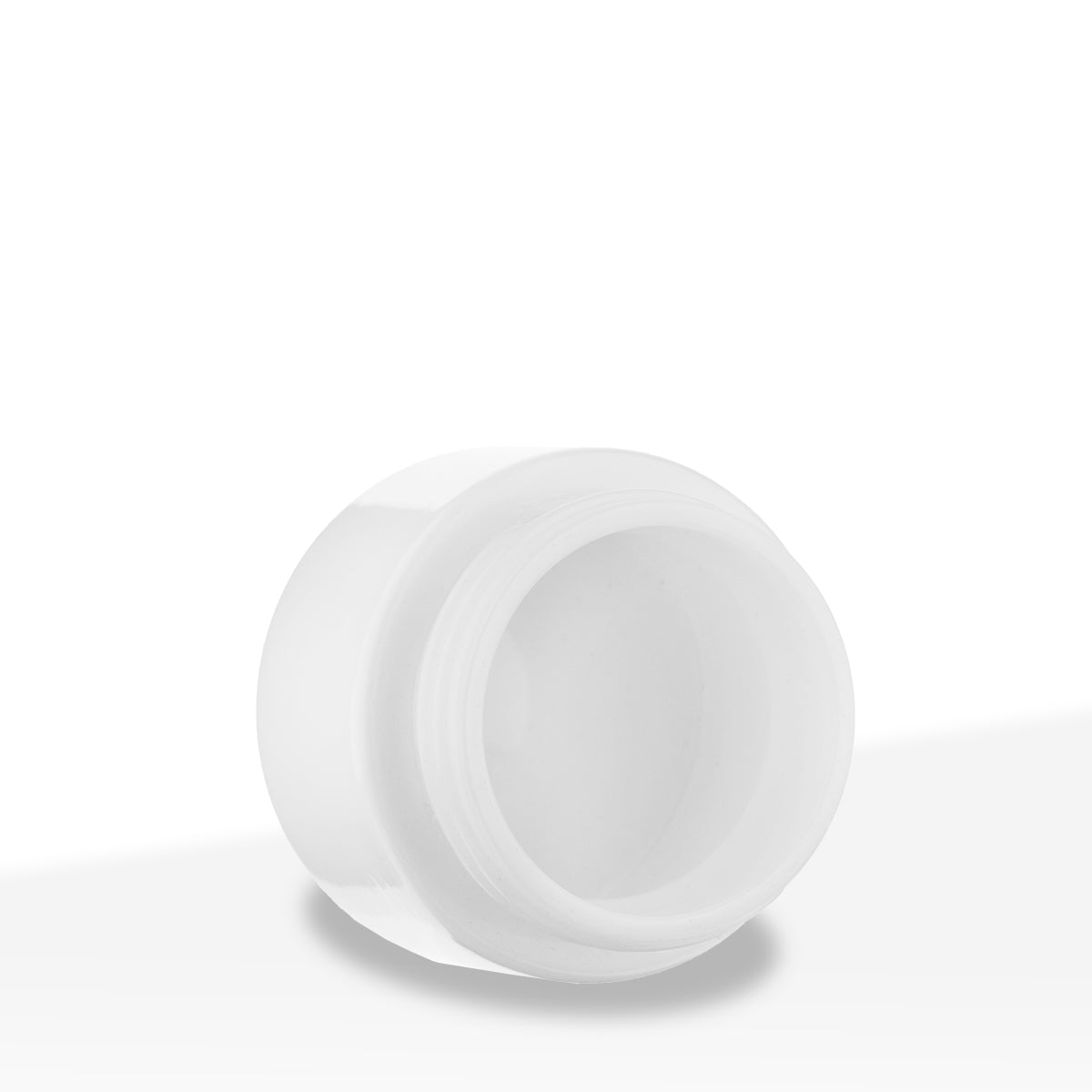 Child Resistant | Straight Sided Glass Jars w/ Flush Caps - Opaque White | Various Sizes Child Resistant Jar Biohazard Inc 53mm - 2oz - 200 Count  