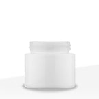 Child Resistant | Straight Sided Glass Jars w/ Flush Caps - Opaque White | Various Sizes Child Resistant Jar Biohazard Inc 50mm - 3oz - 150 Count  