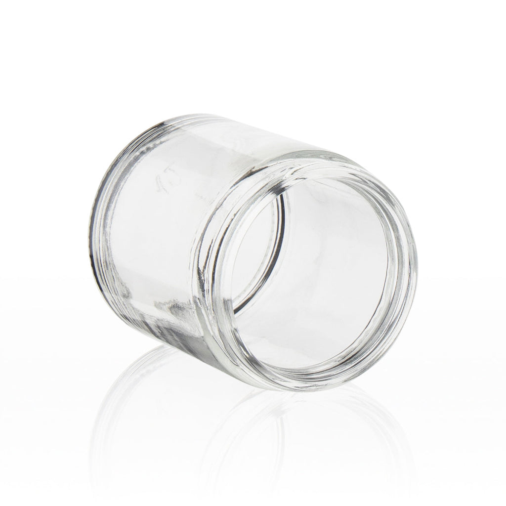 Glass Jars | Straight Sided 63/400 Thread | 6oz - Clear - 24 Count - Biohazard Inc