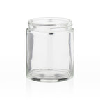 Glass Jars | Straight Sided 63/400 Thread | 6oz - Clear - 24 Count - Biohazard Inc