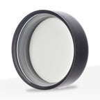 Glass Jar | Child-Resistant Thick Round Base w/ Caps | 7mL - Black - 160 Count