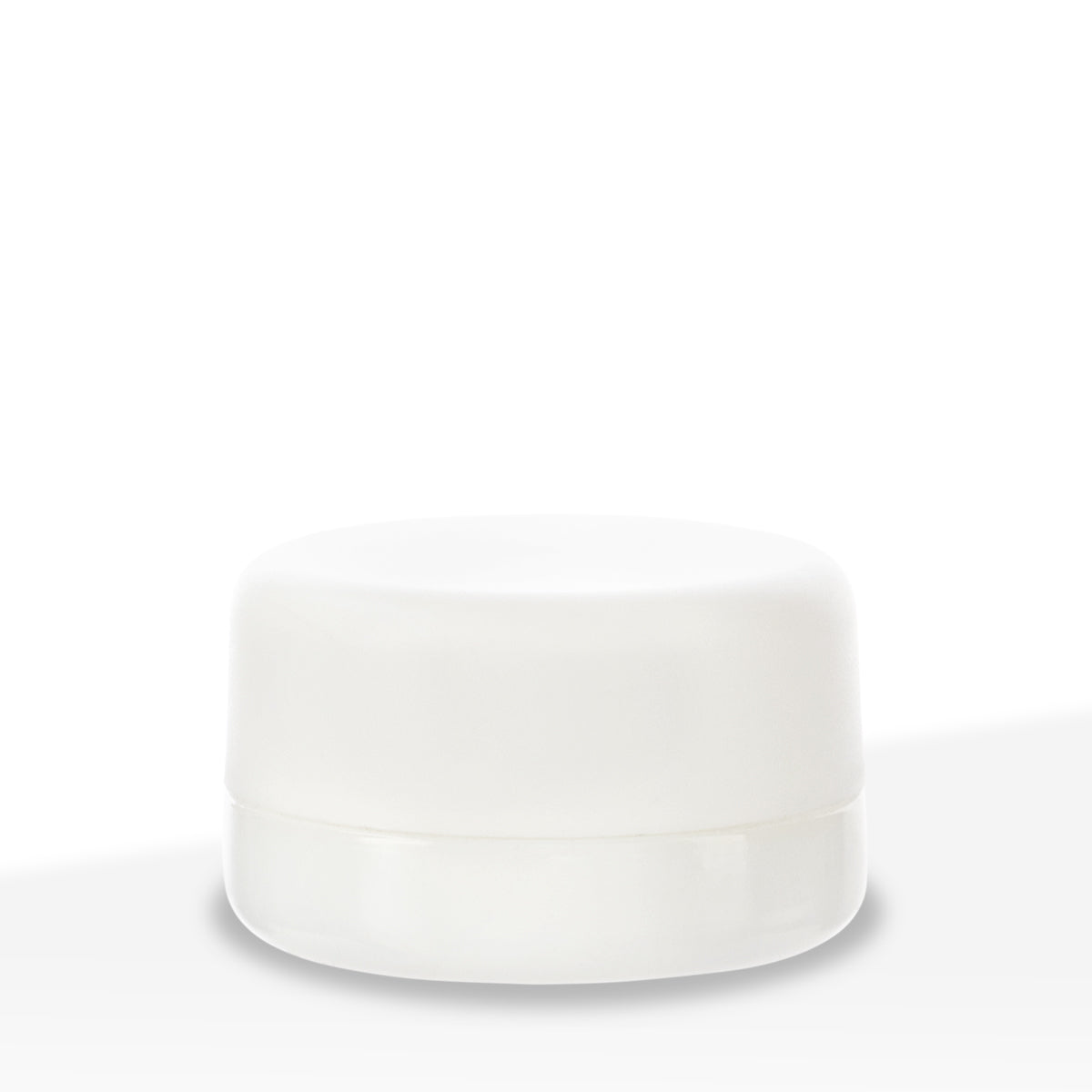 Glass Concentrate Jar | Child Resistant Thick Round Base w/ Caps | 7mL - White - 160 Count - Biohazard Inc
