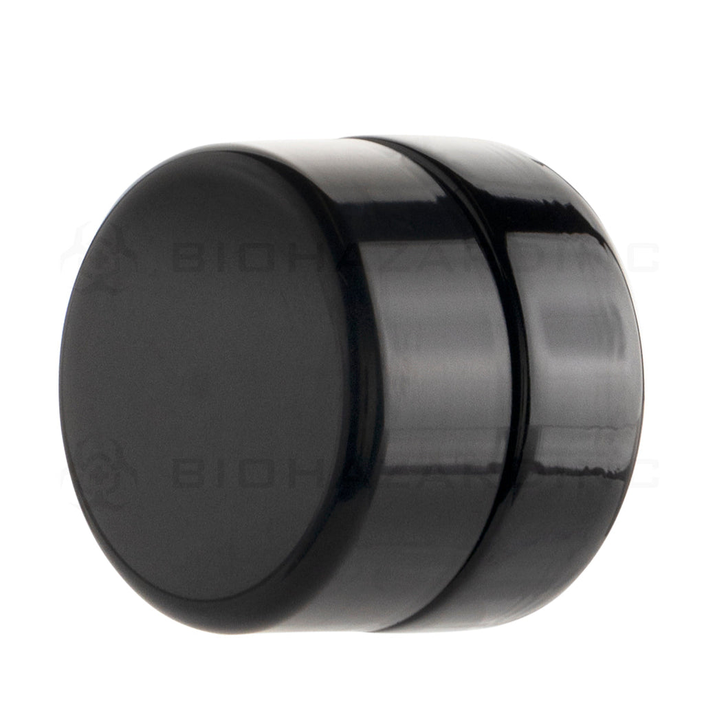 Child Resistant | UV Glass Concentrate Jar w/ Caps | 5mL - 300 Count  Biohazard Inc   